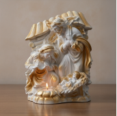 Candela mare Nasterea Domnului 40x30cm (alba)