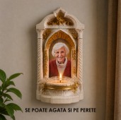Candelă personalizată cu poza ta (în memoria celor dragi) model Altar