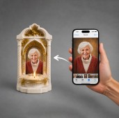 Candelă personalizată cu poza ta (în memoria celor dragi) model Altar