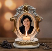 Candelă personalizată cu poza ta (în memoria celor dragi) Lumina Veșnică