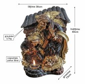 Candela mare Nasterea Domnului 40x30cm (maro)