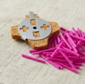 Fitile cu suport metalic argintiu, pentru candele cu ulei