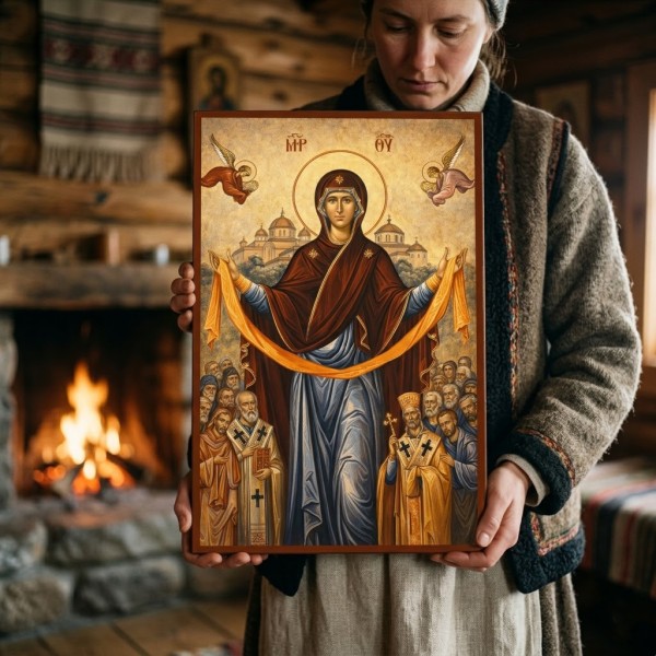 Icoana Acoperamantul Maicii Domnului