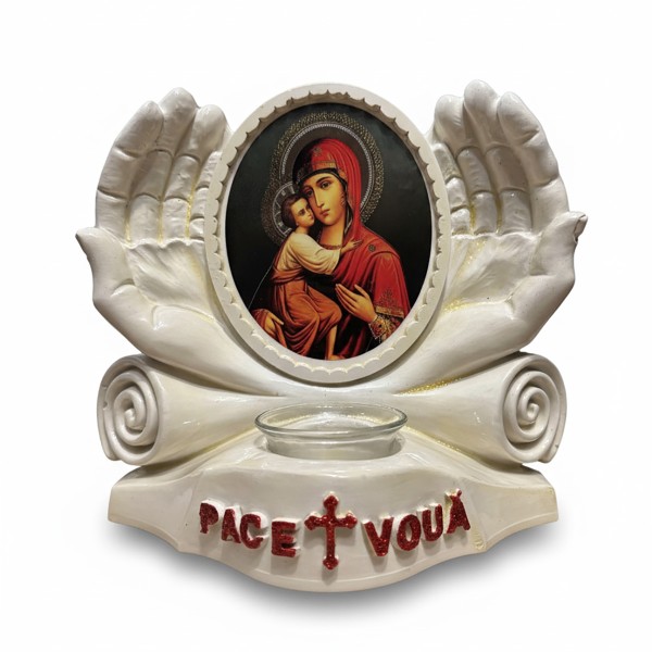 Candela Păcii și Ocrotirii Maica Domnului si Iisus Hristos alba Candela Păcii și Ocrotirii Maica Domnului si Iisus Hristos alba