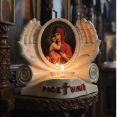 Candela Păcii și Ocrotirii Maica Domnului si Iisus Hristos alba Candela Păcii și Ocrotirii Maica Domnului si Iisus Hristos alba