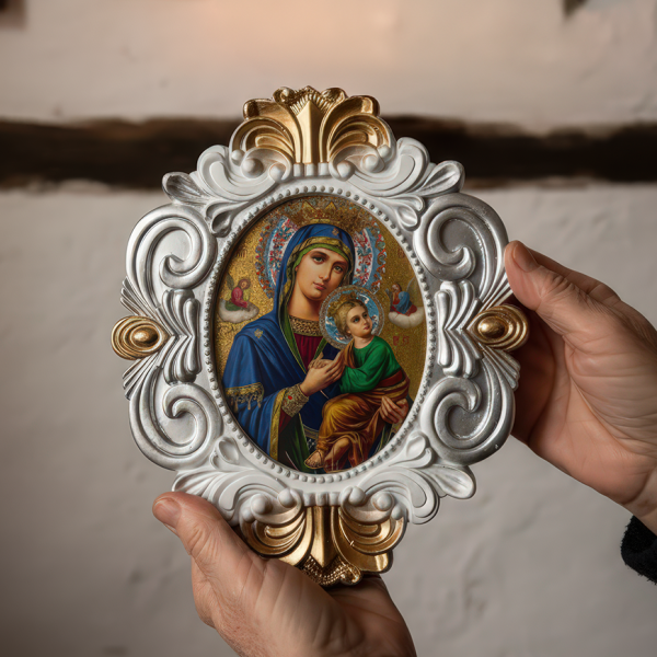 Icoană Maica Domnului cu Pruncul (Theotokos)