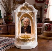 Candelă personalizată cu poza ta (în memoria celor dragi) model Altar