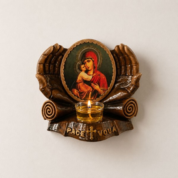 Candela Păcii și Ocrotirii Maica Domnului si Iisus Hristos (maro) Candela Păcii și Ocrotirii Maica Domnului si Iisus Hristos (maro)