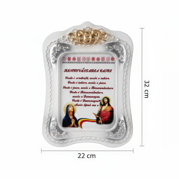 Binecuvântarea Casei, placă decorativă premium cadou spiritual pentru casa