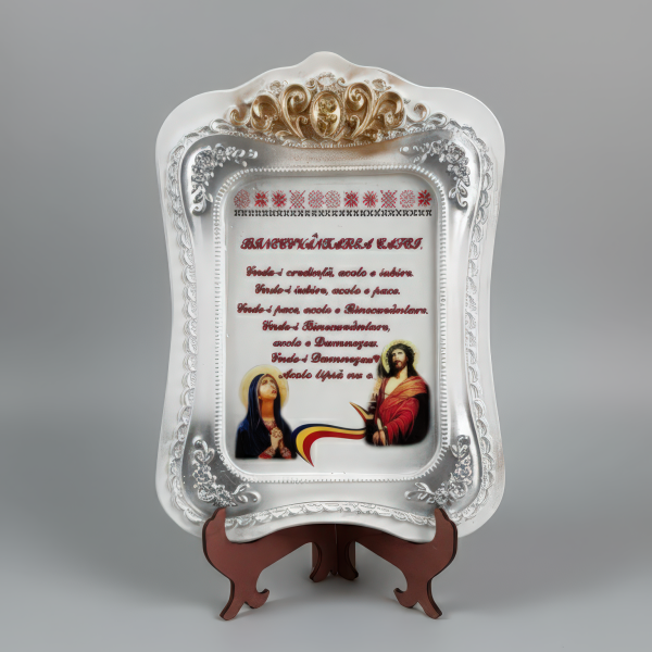 Binecuvântarea Casei, placă decorativă premium cadou spiritual pentru casa