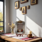 Binecuvântarea Casei, placă decorativă premium cadou spiritual pentru casa