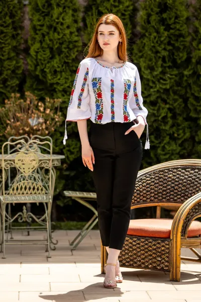 Ie tradițională românească Marieta multicolor — miniatura 2