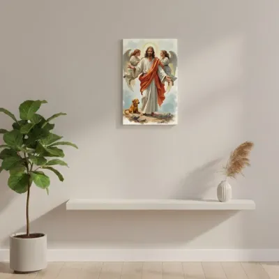Tablou canvas Îmbrățișarea Iubirii Divine — miniatura 3