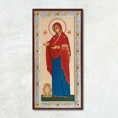Icoana ortodoxă Sporul Casei Maica Domnului pe pânză canvas