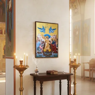 Icoana ortodoxă Învierea Domnului — miniatura 2