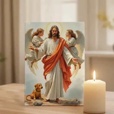 Tablou canvas Îmbrățișarea Iubirii Divine — miniatura 4