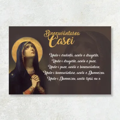 Icoana Binecuvântarea Casei – Maica Domnului