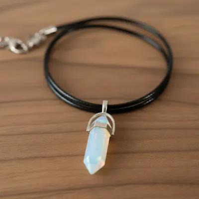 Pandantiv opal dublu vârf