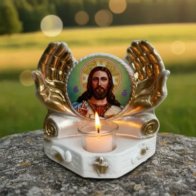 Candela Păcii Iisus Hristos (albă)