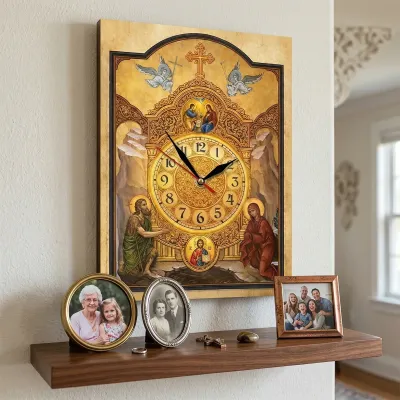 Ceasul rugăciunii, Maica Domnului, Ioan Botezătorul și Iisus Hristos — miniatura 3