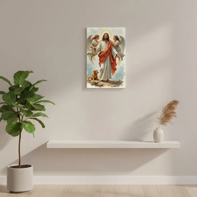 Tablou canvas Îmbrățișarea Iubirii Divine — imaginea 3