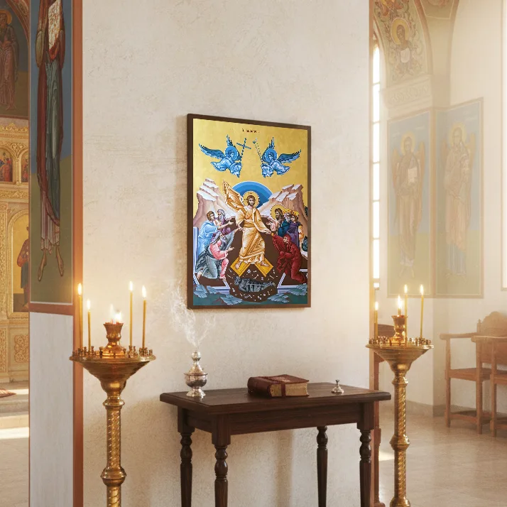 Icoana ortodoxă Învierea Domnului — imaginea 2