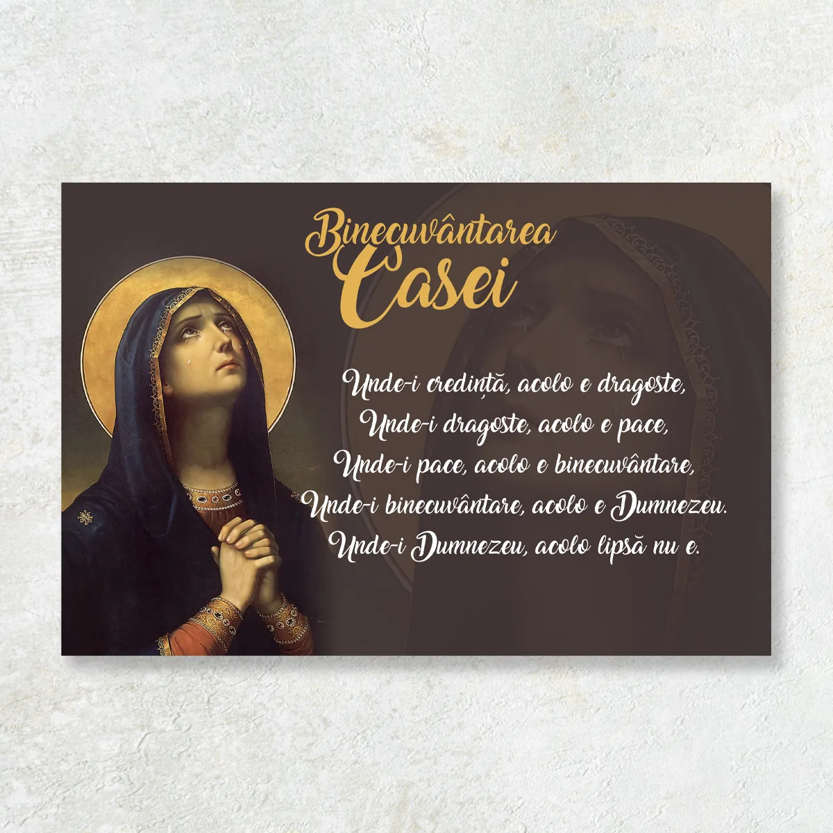 Icoana Binecuvântarea Casei – Maica Domnului