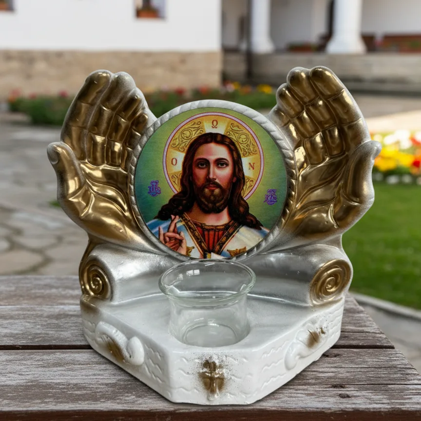 Candela Păcii Iisus Hristos (albă) — imaginea 4