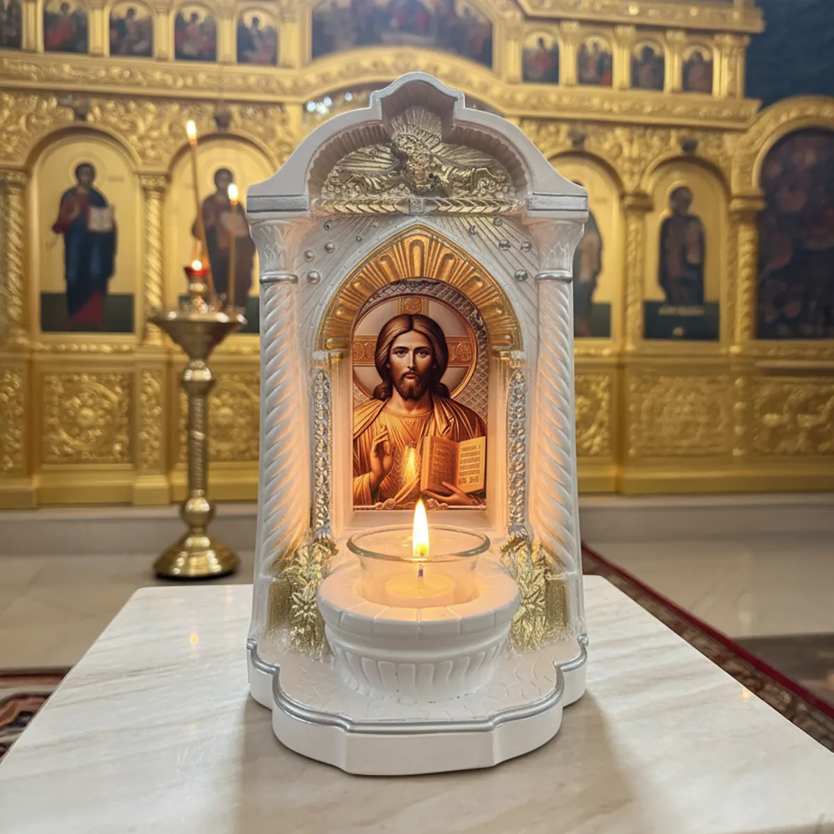 Candela Bisericească Iisus Hristos Pantocrator