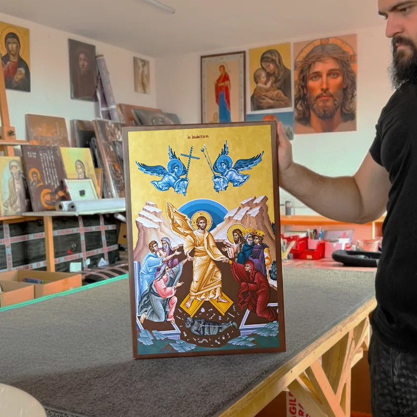 Icoana ortodoxă Învierea Domnului — imaginea 4